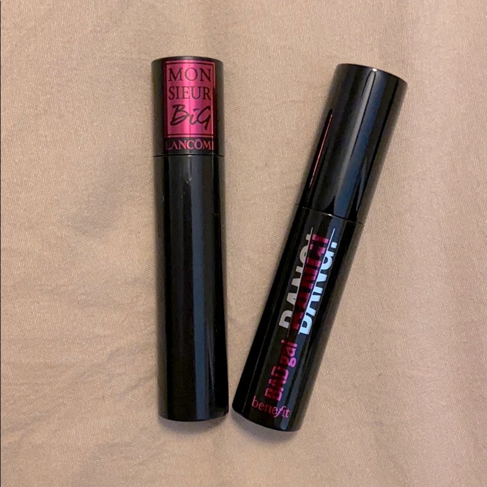 Lancôme and benefit mascara duo